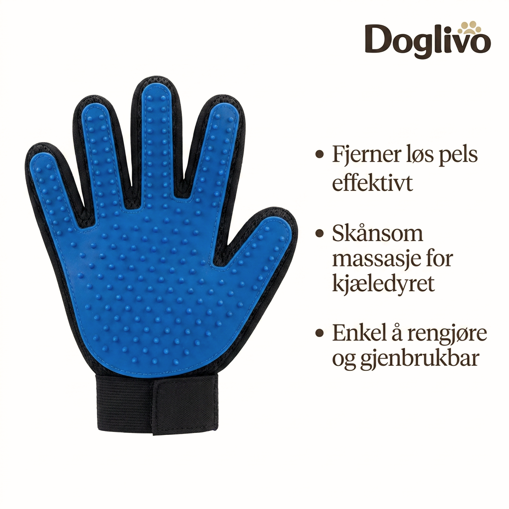 Doglivo™ Børstehanske – Klapp bort løs pels